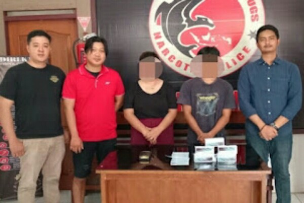 2 Warga Kecamatan Sinonsayang Ditangkap Satresnarkoba Polres Minsel