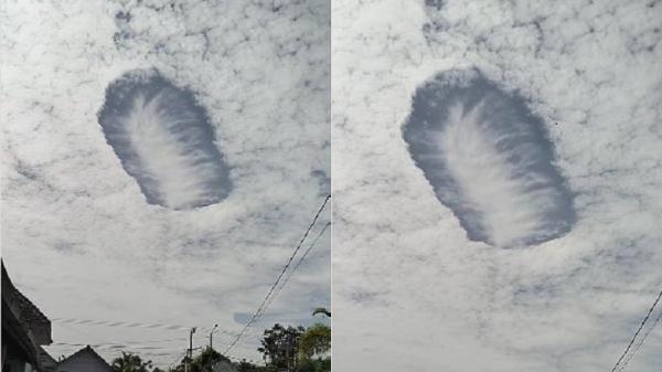 Fenomena Awan Berlubang di Langit Jember Viral, Netizen Bilang Itu Program Rekayasa Cuaca
