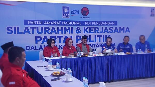PDI Perjuangan dan PAN Jatim Kolaborasi, Targetkan 13 Daerah Menang Pilkada, Termasuk Surabaya!
