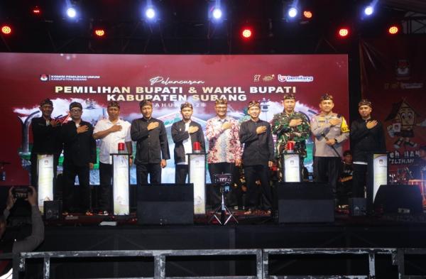 KPU Subang Resmi Launching Pilkada Subang 2024, Jadikan Leuit Sebagai Maskot