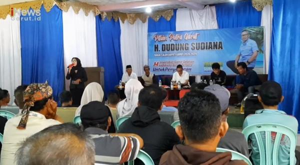 Bacalon Bupati Garut Dudung Sudiana Paparkan Konsep Pembangunan Berbasis Penyegaran di Cibalong