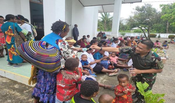 Berbagi dengan Masyarakat Papua, Koops HABEMA Gelar Minggu Kasih
