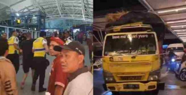 Viral Video Bule Bawa Kabur Truk, Terobos  Pintu Tol Masuk Bandara Bali