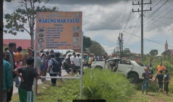 Mobil Fortuner Tabrak Bus PT Bintang Utara dan Pengendara Motor di Siborongborong, 3 Luka Berat