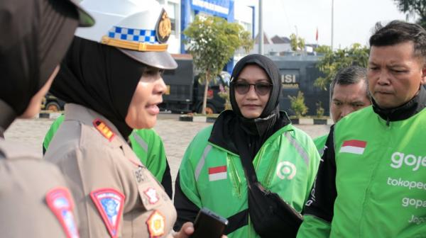 Patroli Dialogis, Satlantas Polres Sukoharjo Sambangi Paguyuban Ojek Online