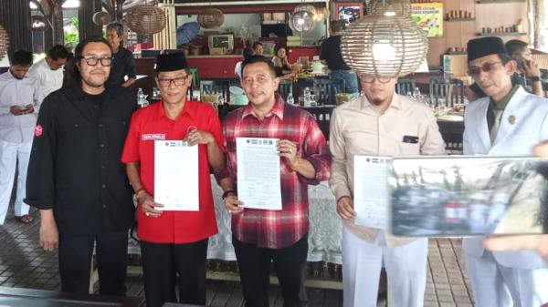 Lima Parpol Tandatangani MoU Kerja Sama Politik Jelang Pilkada Kabupaten Ciamis 2024