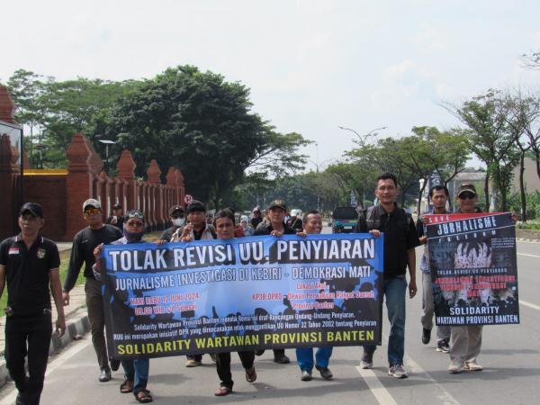Solidaritas Wartawan Provinsi Banten Tolak Pengesahan RUU Penyiaran
