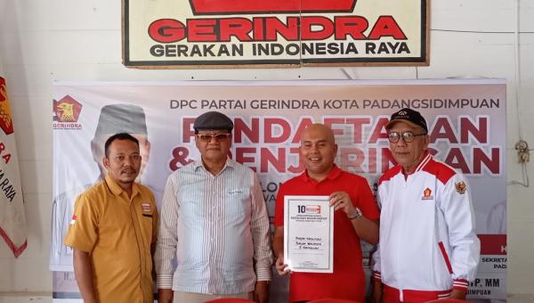 DPC Partai Hanura Kota Padangsidimpuan Dukung Rusydi Nasution sebagai Bakal Calon Walikota 2024