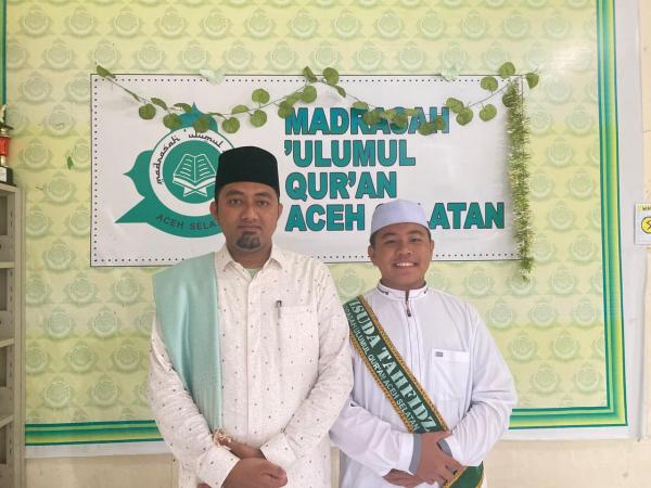 Santri MUQ Aceh Selatan Hafizh Juara 1 Nasional MUSPAIN Raih Hadiah Umroh