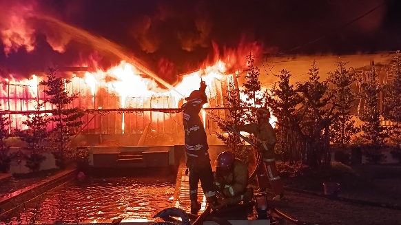 Kebakaran di Ciamis, Pabrik Snack di Kawali Ludes Dilalap Api