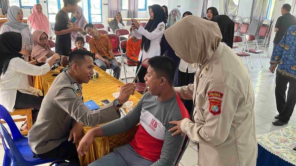 Polres Polewali Mandar Gelar Bakti Kesehatan dalam Rangka Hari Bhayangkara ke-78