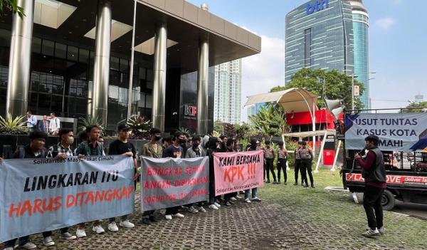 Geruduk KPK, Mahasiswa Desak Kasus Korupsi Eks Wali Kota Cimahi Diusut Tuntas