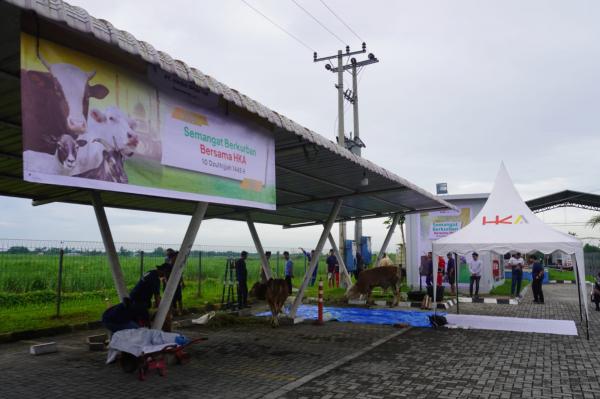 Semangat Berkurban Bersama HKA, Sebar Hewan Kurban di Seluruh Ruas Operasi Tol dan Unit Produksi