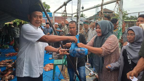 Korem 011/LW Gelar Sholat Idul Adha dan Sembelih Hewan Qurban