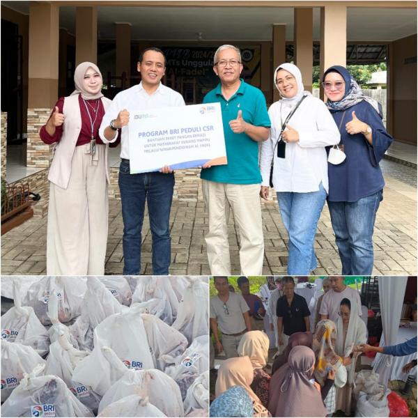 BRI Bogor Pajajaran Distribusikan 400 Paket Daging Bergizi 