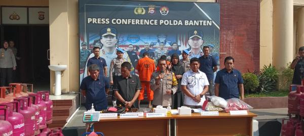 Polda Banten Bongkar Mafia Pengoplos Gas Subsidi untuk Rakyat Miskin
