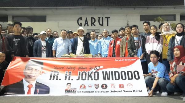 Relawan Jokowi se-Jabar Kumpul di Garut Doakan Ultah Presiden ke-63