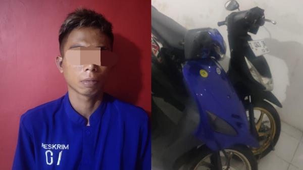 Maling Motor di Tasikmalaya Diamankan Polsek Cihideung, Sempat Babak Belur Dihajar Warga