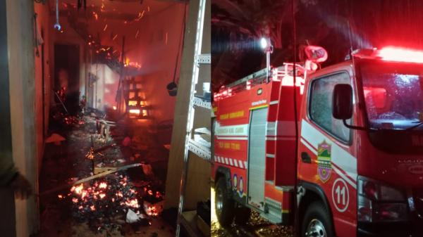 Kebakaran di Ciamis, Toko Berlantai 2 di Cimari Gosong Jadi Abu