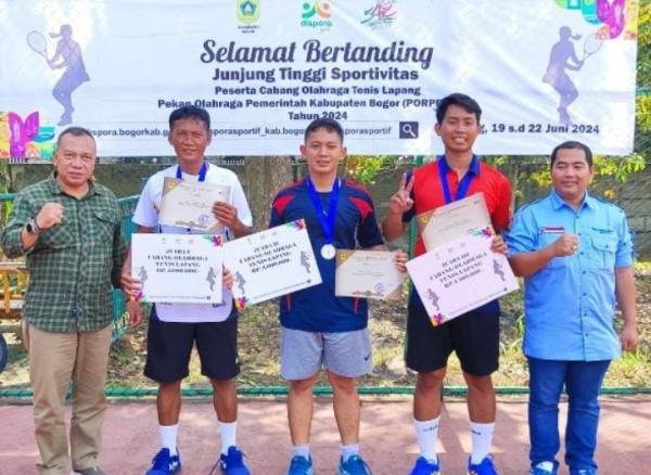 Porpemkab Bogor 2024 Usai ASN Dispora Althaf Meliyana Kampiun Tenis Lapangan, Ini Daftar Para Juara