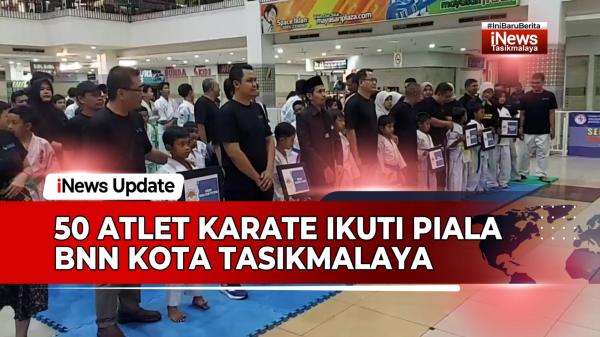 VIDEO: 50 Atlet Karate Ikuti Piala BNN Kota Tasikmalaya, Peringati Hari Anti Narkotika Internasional