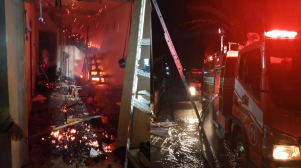 Kebakaran Hari Ini di Ciamis, Toko 2 Lantai di Cimari Ludes Terbakar