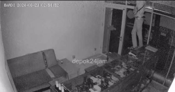 Aksi Maling Nekat: Toko Vape di Depok Dibobol Lewat Atap