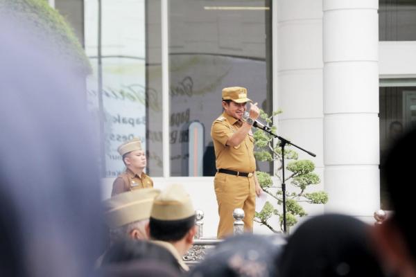 Pimpin Apel Terakhir Bersama ASN dan Staf, Ini Pesan Pj Gubernur Sumut Hassanudin