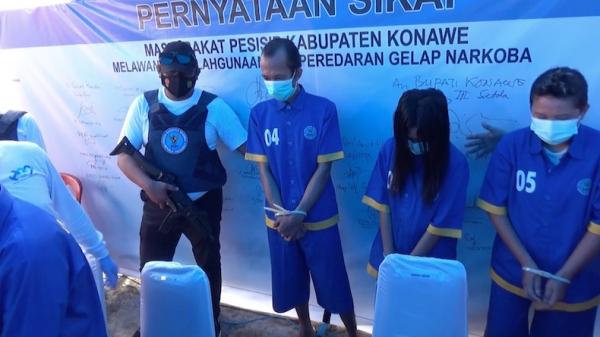 BNNP Sultra Gagalkan Penyelundupan 3 Kg Sabu di Pelabuhan Kolaka