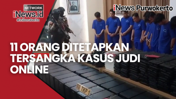 Video Kasus Penggerebekan Judi Online di Purwokerto, 11 Orang Ditetapkan Tersangka