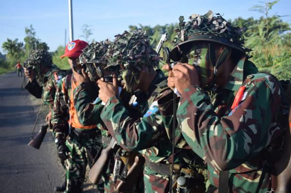 Latganda di Wonogiri, Prasis Semata PK TNI AU A-87 Praktikkan IMPK dan Baca Peta
