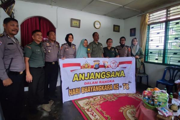 Polda Sumut Anjangsana Jenguk Prajurit TNI Jelang HUT Bhayangkara ke 78