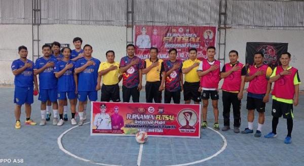 Kapolres Luwu Utara Buka Turnamen Futsal HUT Bhayangkara ke-78