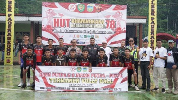 Kapolres Tasikmalaya Kota Buka Turnamen Bola Voli Putra dan Putri HUT Bhayangkara ke-78