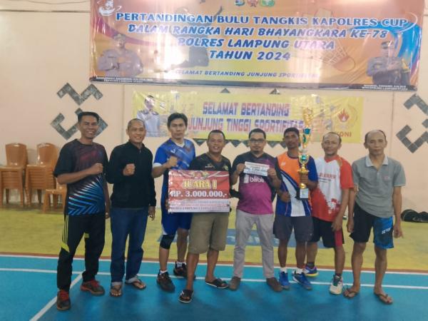PB Nusantara Kotabumi Raih Juara 1 Kejuaraan Kapolres CUP dalam Rangka HUT ke-78 Bhayangkara 2024