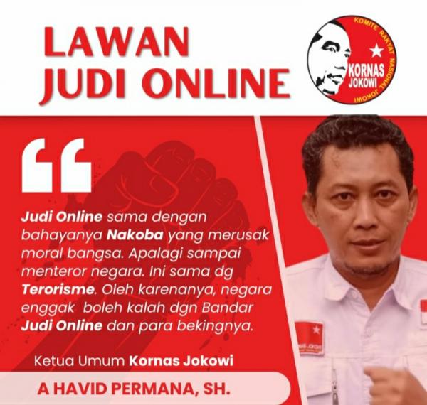 Kornas Jokowi Desak Pemerintah Hukum Mati Mafia Judi Online