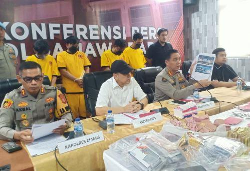 Polisi Tangkap Anggota Sindikat Judi Online Kamboja di Ciamis, Sita 5 Deposito Senilai Rp356 Miliar