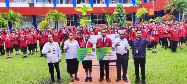 BPJS Ketenagakerjaan Papua Jayapura Berikan Perlindungan 153 Siswa dengan Masa 5 Bulan