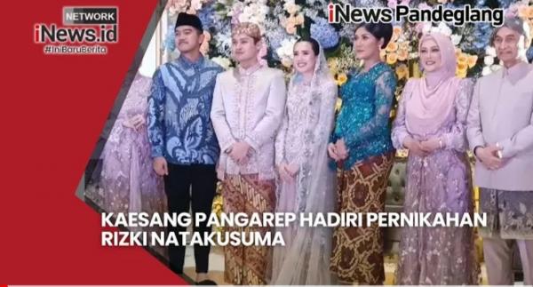 Video : Kaesang Pangarep Hadiri Pernikahan Rizki Natakusumah-Beby Tsabina