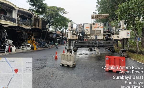 Betonisasi Jalan Dupak Surabaya Dimulai, Hindari Kemacetan di Lokasi Proyek dan Cari Jalan Alternati