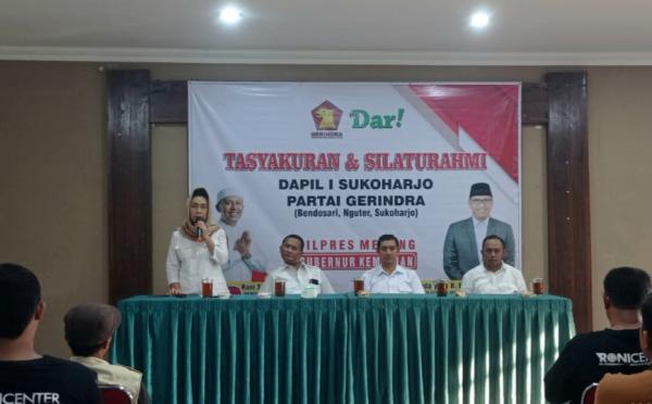 Prabowo Menang, 6 Caleg Terpilih Gerindra Sukoharjo Gelar Tasyakuran Bergiliran Dalam 1 Hari