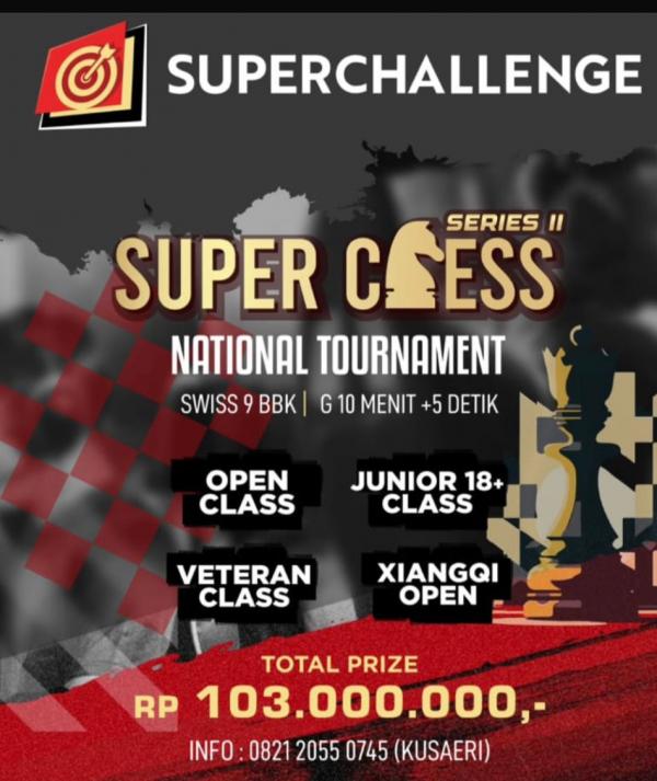 Superchallenge Ngegas Kembali Dukung Super Chess National Tournament di Bandung