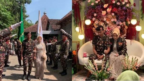 Pesta Pernikahan Anggota Ormas Terkenal di Mojokerto bak Prajurit TNI, Disambut Upacara Hasta Pora!