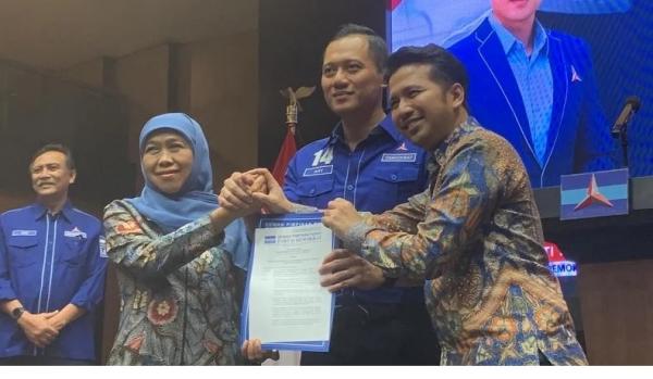 Khofifah-Emil Dardak Optimistis Menang di Pilgub Jatim 2024 usai Mendapat Dukungan dari Demokrat