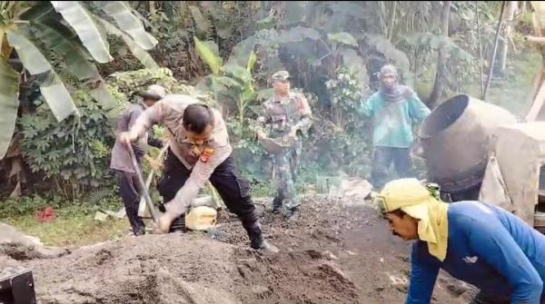 Dukung Ketahanan Pangan TNI-Polri di Cipatujah Tasikmalaya Terjun Bantu Pembangunan JUT