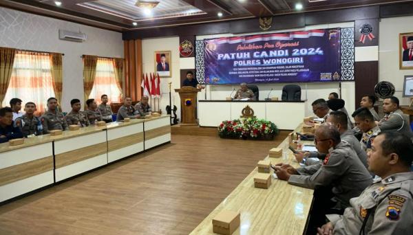 Polres Wonogiri Gelar Latpraops Patuh Candi 2024