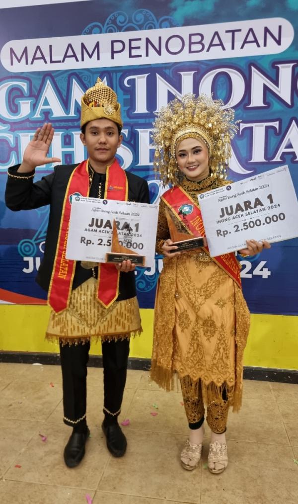 Riski Alfandi dan Siti Fadhilatul Annida Dinobatkan Juara Agam Inong Duta Wisata Aceh Selatan 2024