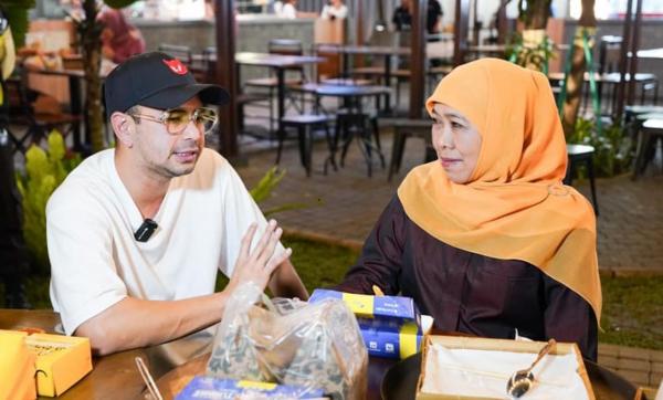 Khofifah Temui Raffi Ahmad, Bahas Soal Apa Ya?