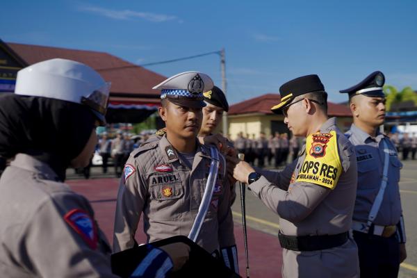 Operasi Patuh Seulawah 2024 di Mulai, Polres Pidie Laksanakan Apel Gelar Pasukan