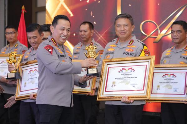 Polda Sumut Jadi Polda Terbaik di Indonesia, Raih Penghargaan Kompolnas Awards 2024